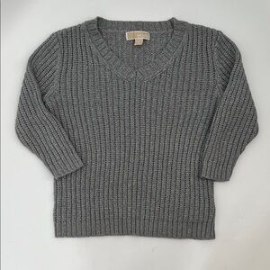 Michael Kors Gray V-Neck Sweater